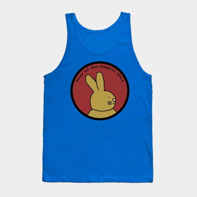 Year of the Rabbit 2011 Cute Tank Top by ellenhenryart